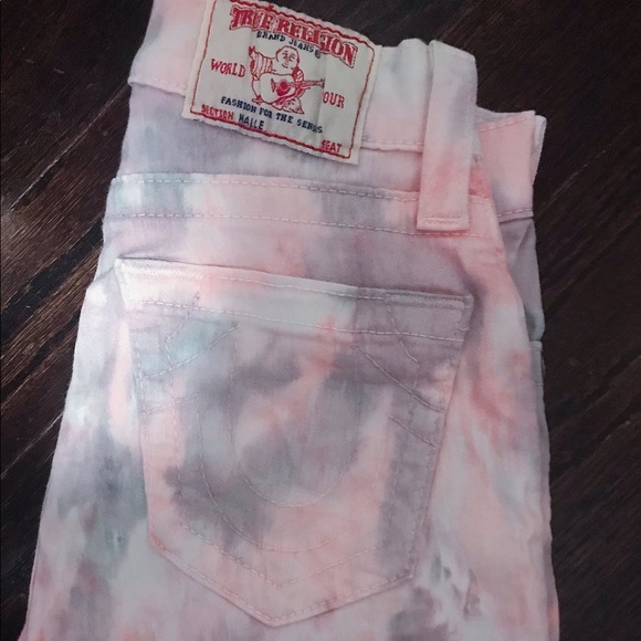True Religion Halle Tie Dye Skinny Jeans Size 23 - Picture 3 of 3